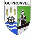 Guipronvel 29 ville Stickers blason autocollant adhésif