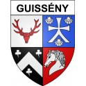 Guissény 29 ville Stickers blason autocollant adhésif
