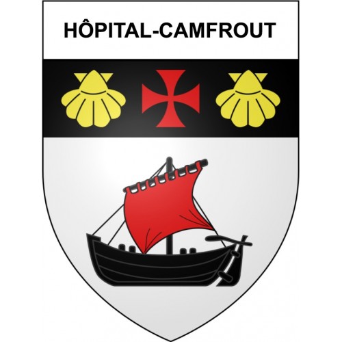 Stickers coat of arms Bazas adhesive sticker