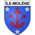 Île-Molène 29 ville Stickers blason autocollant adhésif