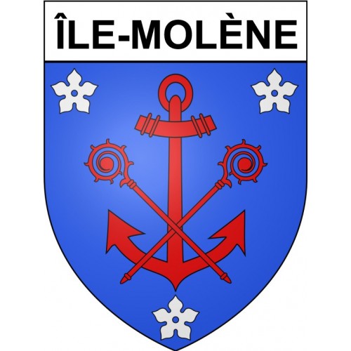 Île-Molène 29 ville Stickers blason autocollant adhésif