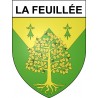 La Feuillée 29 ville Stickers blason autocollant adhésif