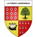 Stickers coat of arms Bazas adhesive sticker