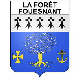 La Forêt-Fouesnant 29 ville Stickers blason autocollant adhésif