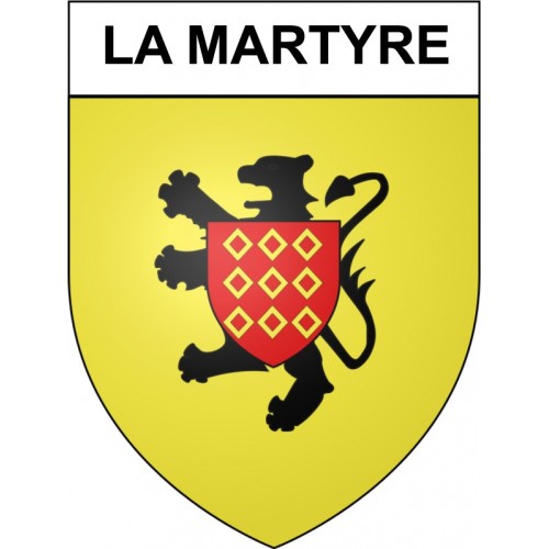 Pegatinas escudo de armas de Bazas adhesivo de la etiqueta engomada