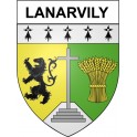 Stickers coat of arms Bazas adhesive sticker
