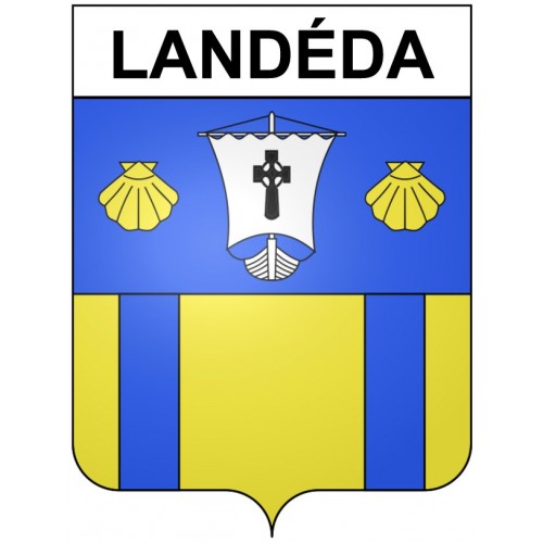 Landéda 29 ville Stickers blason autocollant adhésif