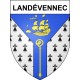 Landévennec 29 ville Stickers blason autocollant adhésif