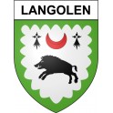 Langolen 29 ville Stickers blason autocollant adhésif