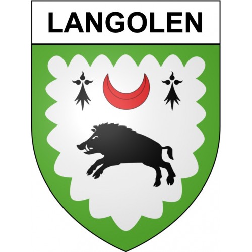 Langolen 29 ville Stickers blason autocollant adhésif