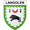 Bazas Sticker wappen, gelsenkirchen, augsburg, klebender aufkleber