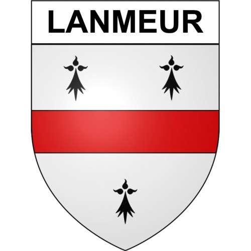 Pegatinas escudo de armas de Bazas adhesivo de la etiqueta engomada