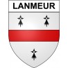 Lanmeur 29 ville Stickers blason autocollant adhésif