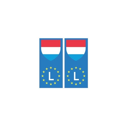 Luxembourg Lëtzebuerg europe drapeau Autocollant