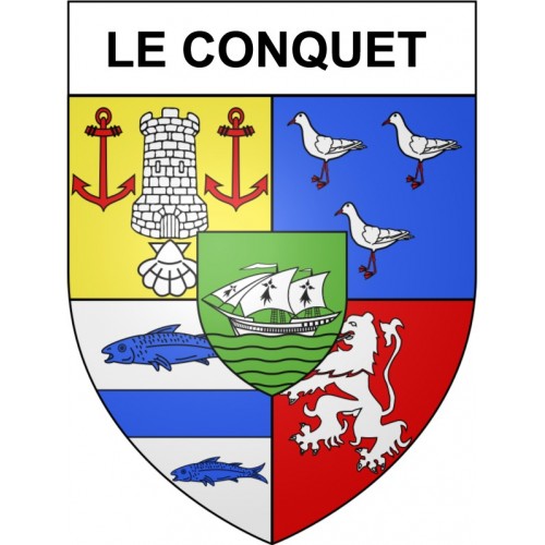 Stickers coat of arms Bazas adhesive sticker