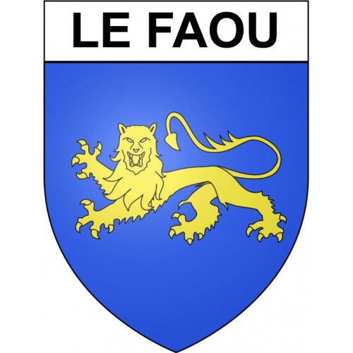 Le Faou 29 ville Stickers blason autocollant adhésif