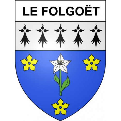 Le Folgoët 29 ville Stickers blason autocollant adhésif