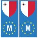 Malte Matla europe drapeau Autocollant