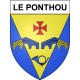 Le Ponthou 29 ville Stickers blason autocollant adhésif