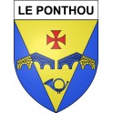 Le Ponthou 29 ville Stickers blason autocollant adhésif