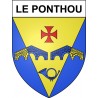 Le Ponthou 29 ville Stickers blason autocollant adhésif