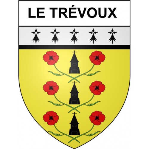 Le Trévoux 29 ville Stickers blason autocollant adhésif