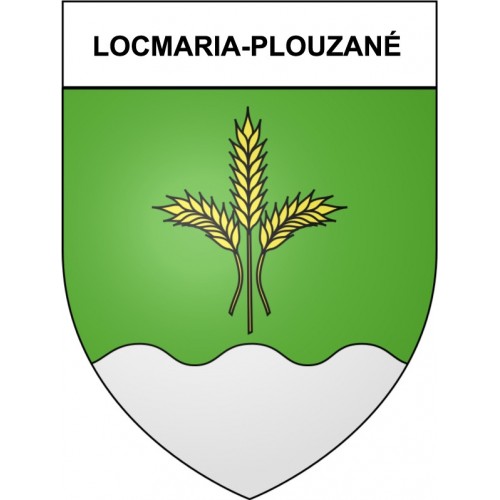 Locmaria-Plouzané 29 ville Stickers blason autocollant adhésif