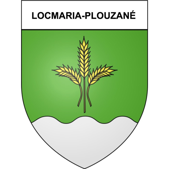 Locmaria-Plouzané 29 ville Stickers blason autocollant adhésif