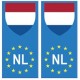 Pays-Bas Nederland europe drapeau Autocollant