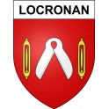 Pegatinas escudo de armas de Locronan adhesivo de la etiqueta engomada