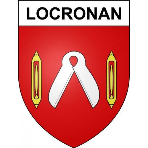 Locronan 29 ville Stickers blason autocollant adhésif