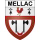 Mellac 29 ville Stickers blason autocollant adhésif