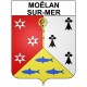 moëlan-sur-mer 29 ville Stickers blason autocollant adhésif