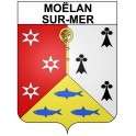 moëlan-sur-mer 29 ville Stickers blason autocollant adhésif