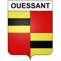 Pegatinas escudo de armas de Ouessant adhesivo de la etiqueta engomada