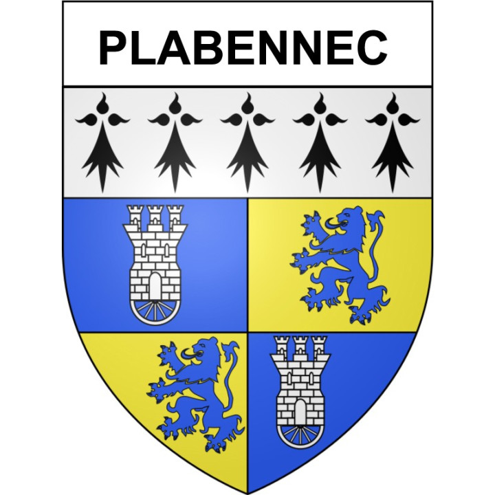 Plabennec 29 ville Stickers blason autocollant adhésif