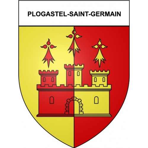 Plogastel-Saint-Germain 29 ville Stickers blason autocollant adhésif
