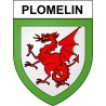 Plomelin 29 ville Stickers blason autocollant adhésif