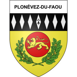 Plonévez-du-Faou 29 ville Stickers blason autocollant adhésif