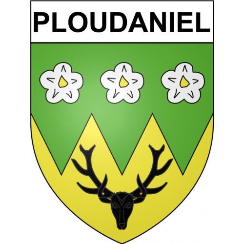 Ploudaniel 29 ville Stickers blason autocollant adhésif