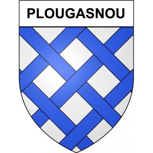 Plougasnou 29 ville Stickers blason autocollant adhésif
