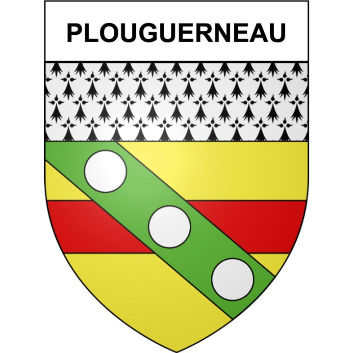 Plouguerneau 29 ville Stickers blason autocollant adhésif