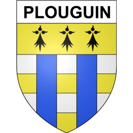 Plouguin 29 ville Stickers blason autocollant adhésif