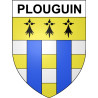 Plouguin 29 ville Stickers blason autocollant adhésif