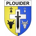 Plouider 29 ville Stickers blason autocollant adhésif