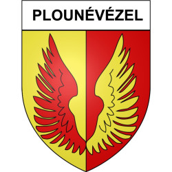 Plounévézel 29 ville Stickers blason autocollant adhésif