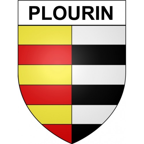 Plourin 29 ville Stickers blason autocollant adhésif