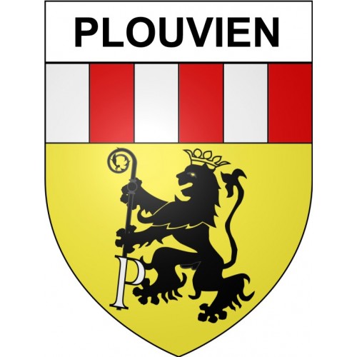 Plouvien 29 ville Stickers blason autocollant adhésif
