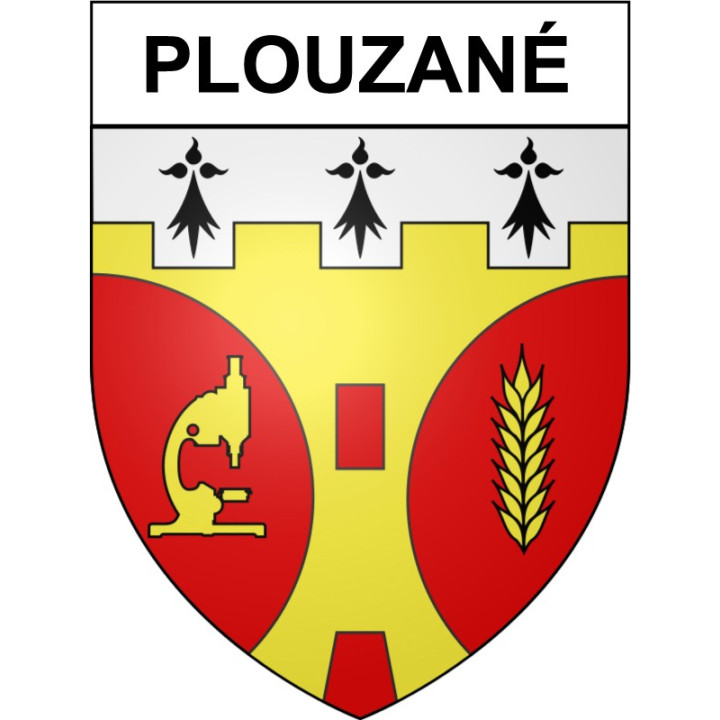Plouzané 29 ville Stickers blason autocollant adhésif