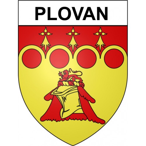 Plovan 29 ville Stickers blason autocollant adhésif